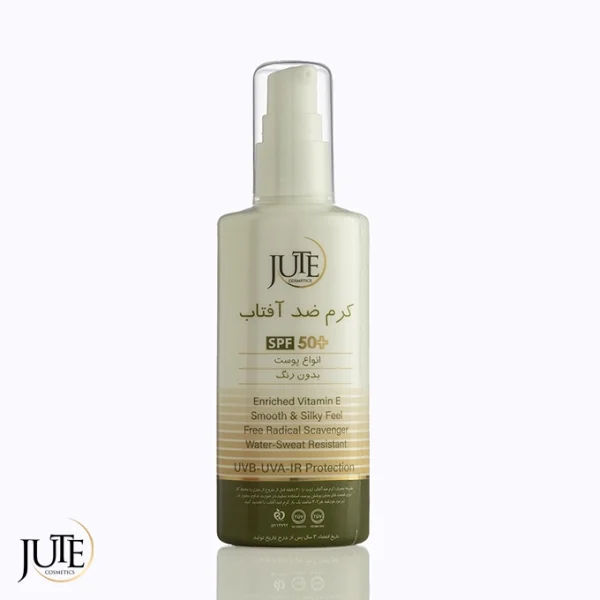 ضدآفتاب بی رنگ ژوت SPF50 + انواع پوست 100 میلی لیتر